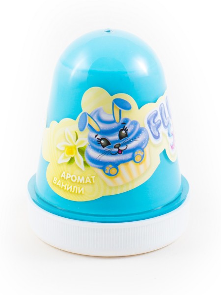 

Слайм Monster's Slime Fluffy голубой ваниль темный