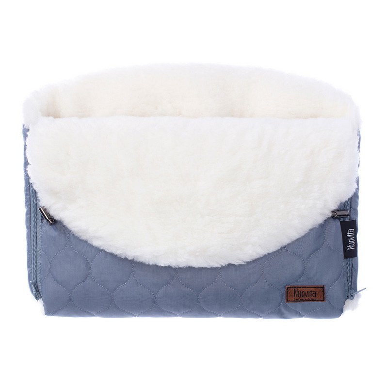 

Муфта меховая для коляски Nuovita Polare Bianco Grigio/Серый