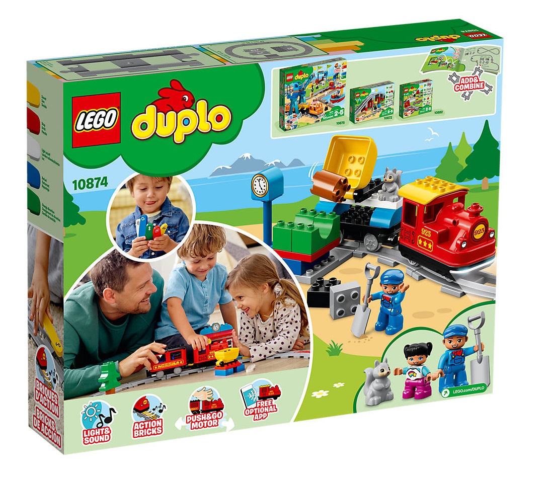 Конструктор Lego Duplo - Поезд на паровой тяге, свет и звук  