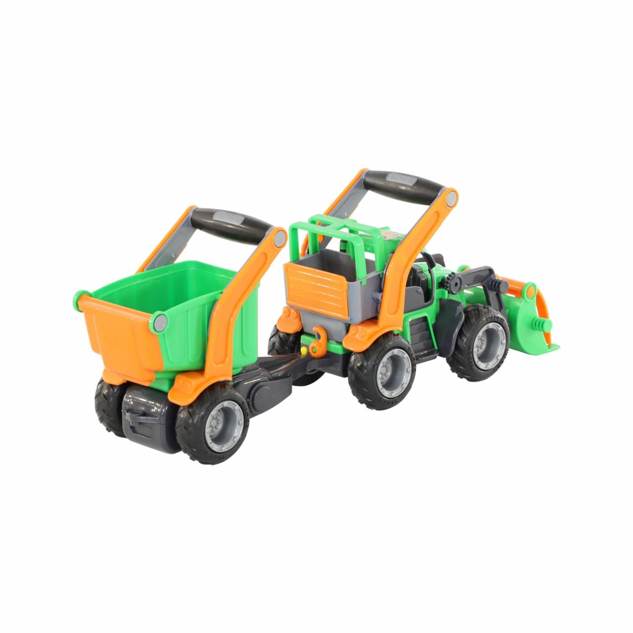 Трактор-погрузчик с полуприцепом ГрипТрак, в коробке   