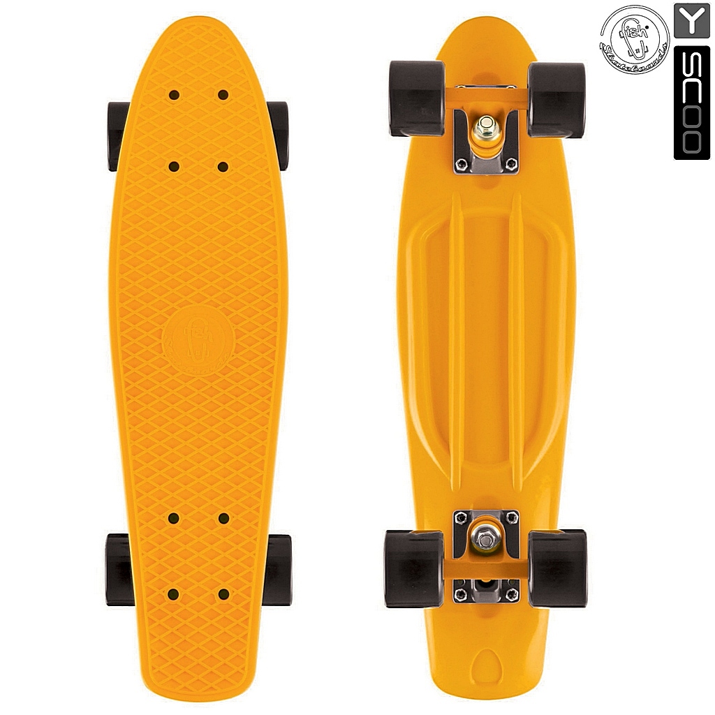

Скейтборд виниловый Y-Scoo Fishskateboard 22" 401-O с сумкой, оранжевый