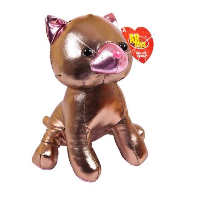 

Мягкая игрушка - Металлик. Кошка коричневая, 18 см