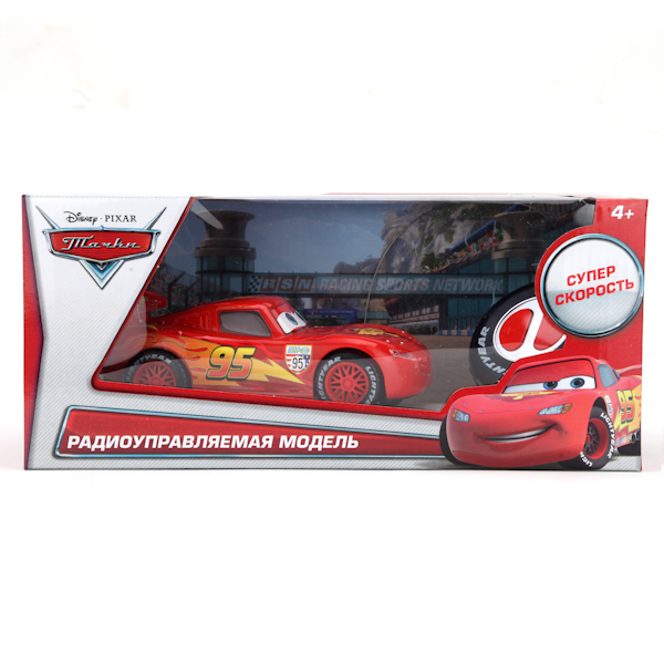 Машина на радиоуправлении Disney Тачки – Макквин, 1:24  