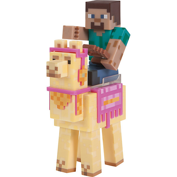 Набор фигурок из серии Minecraft - Steve with Llama caravan, 8 см.  