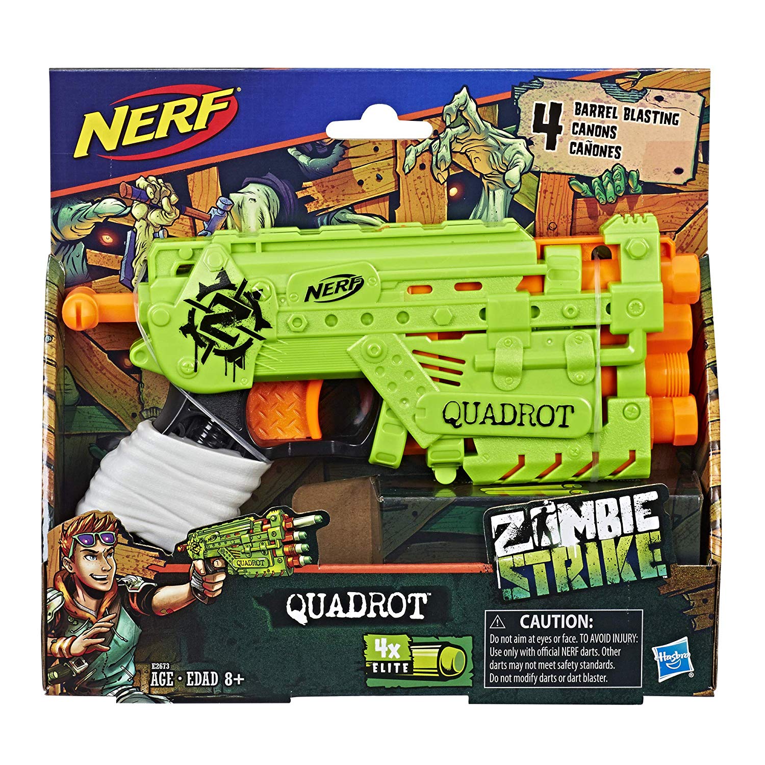 Бластер Nerf со стрелами - Зомби Страйк. Квадрот  