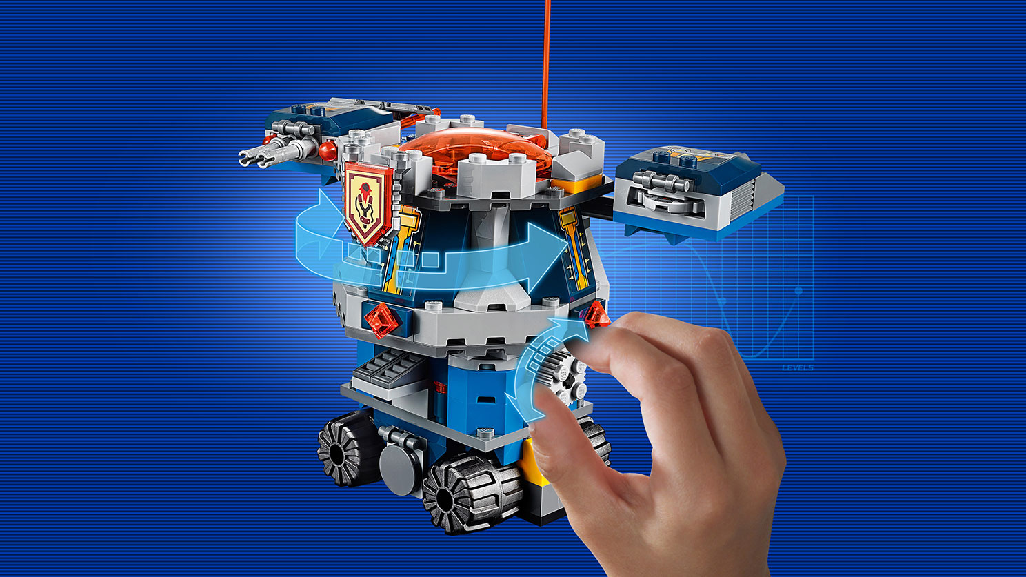 Lego Nexo Knights. Башенный тягач Акселя  