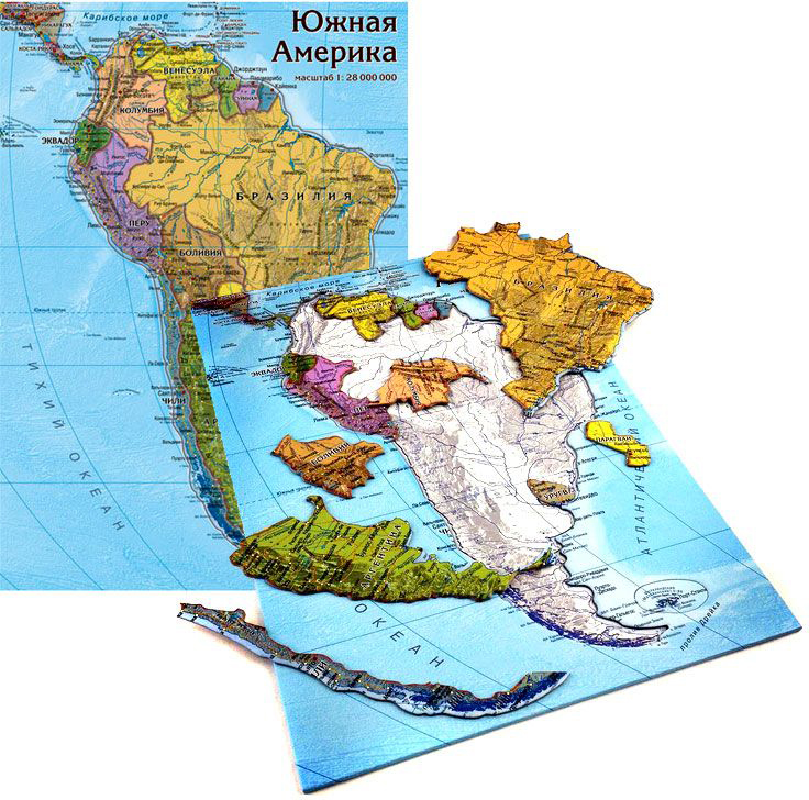 

Карта пазл - Южная Америка