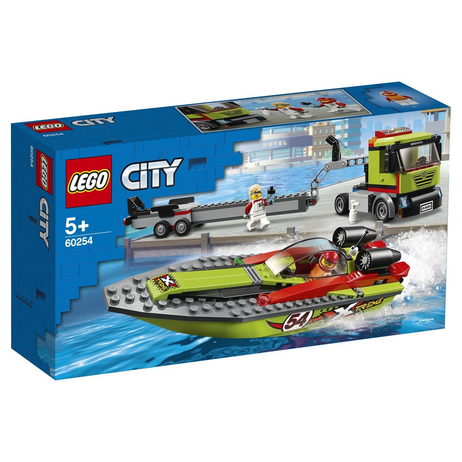 

Конструктор Lego City Great Vehicles Транспортировщик скоростных катеров