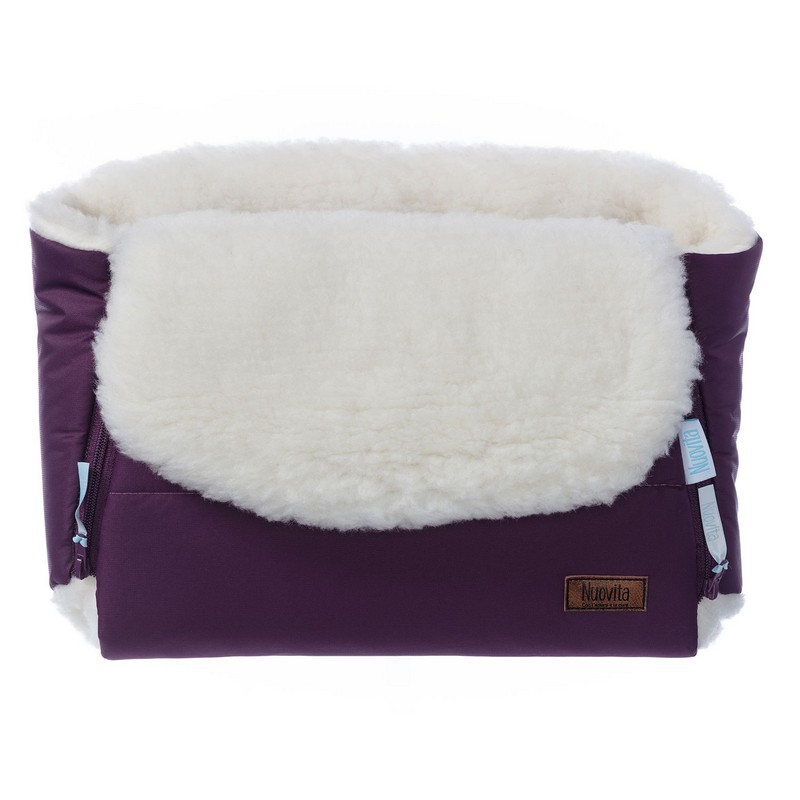 Муфта меховая для коляски Nuovita Vichingo Bianco Viola/Фиолетовый  