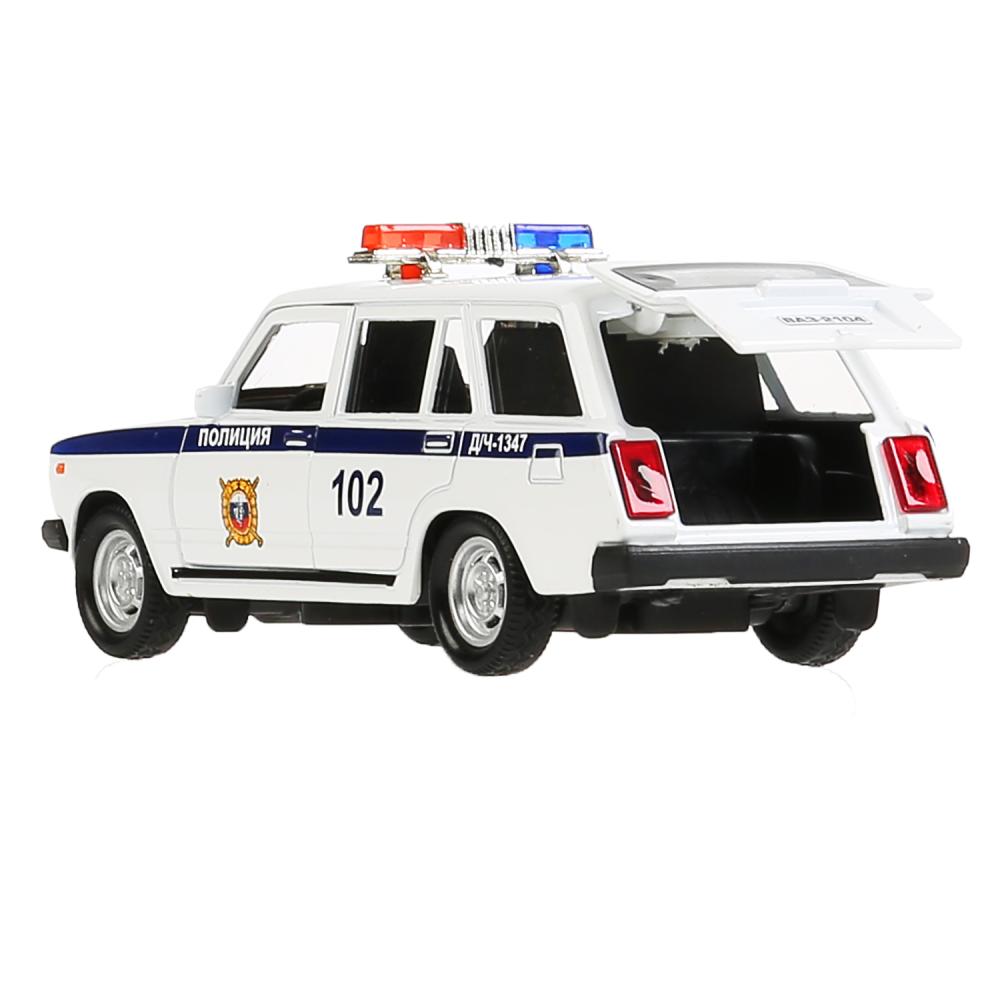 Машина Полиция Ваз-2104 Жигули 12 см свет-звук металлическая инерционная  