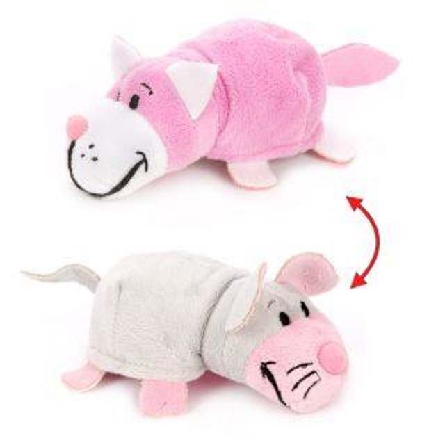 

Плюшевая игрушка из серии Вывернушка 2в1 Розовый кот-Мышка, 12 см.