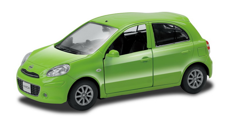 

Металлическая машина - Nissan March, 1:32, зеленый