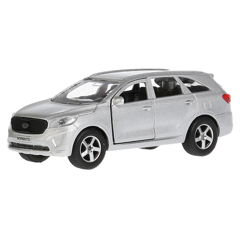 

Машина металлическая Kia Sorento Prime серебристый, 12 см, открываются двери и багажник, инерционная -WB)