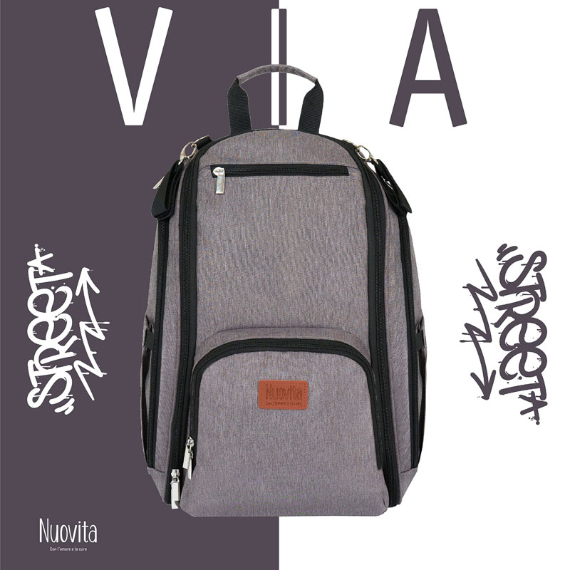Рюкзак для мамы Nuovita Capcap via, Marrone/Коричневый  