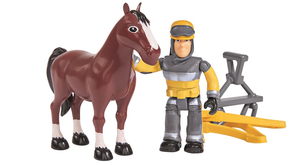 Игровой набор - Пожарный Сэм Машина - Феникс с фигуркой пожарного и лошадью  