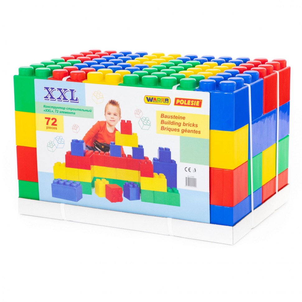 

Конструктор строительный XXL, 72 элемента