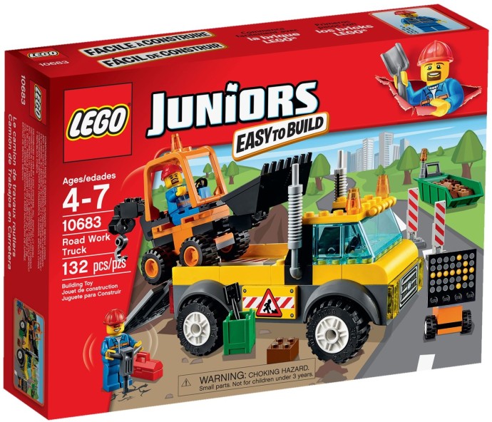 Lego Juniors. Лего Джуниорс. Грузовик для дорожных работ  