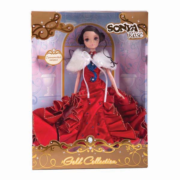 Кукла Sonya, серия Золотая коллекция, принцесса в красном платье с меховым палантином  