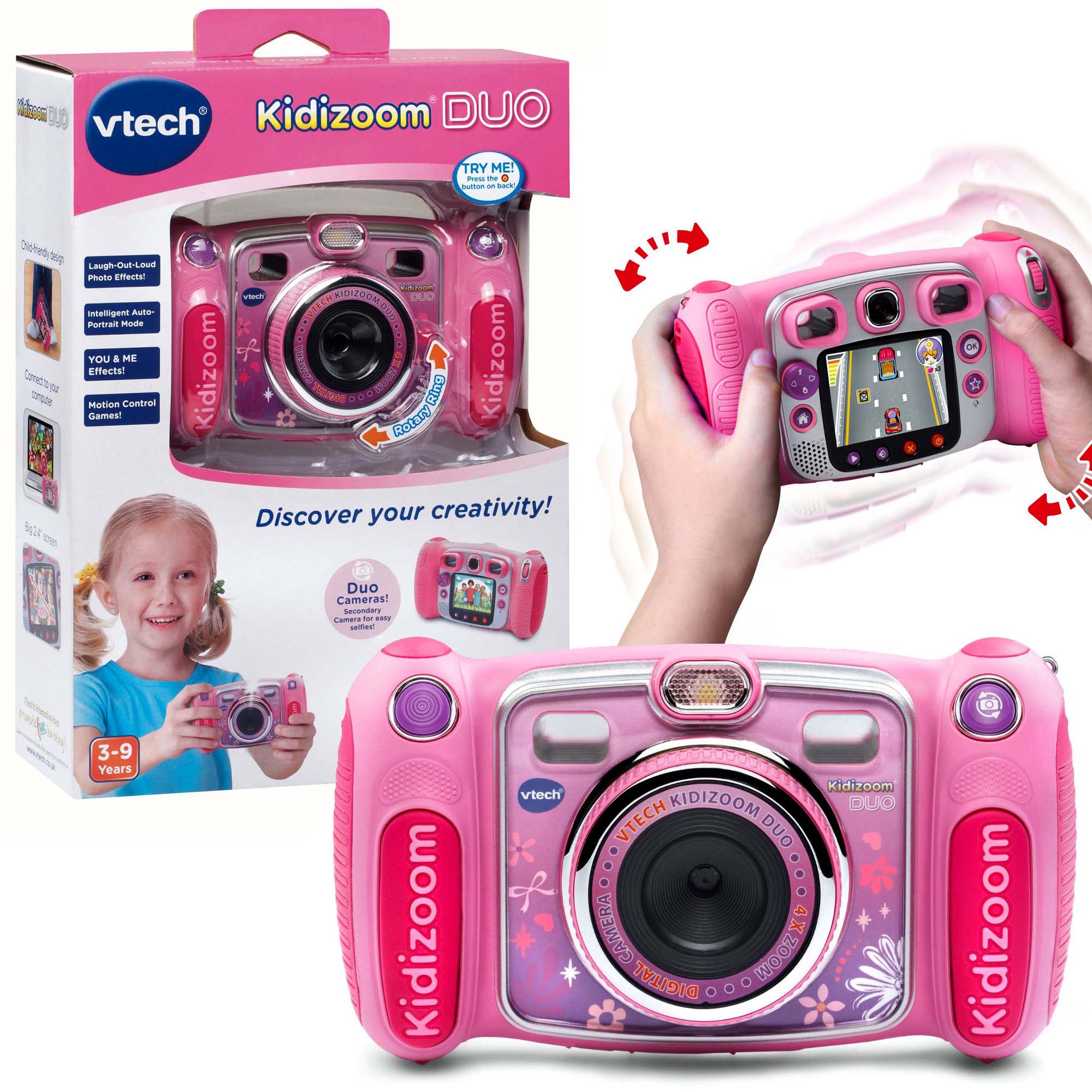 Цифровая камера Kidizoom duo, розовая  