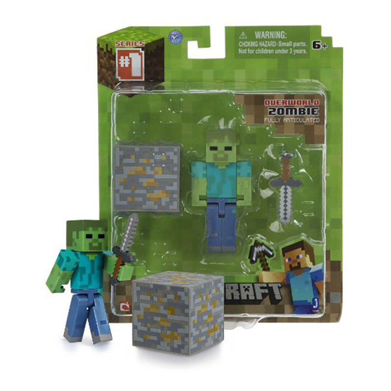 Фигурка Minecraft Zombie Зомби с аксессуарами, 8 см  