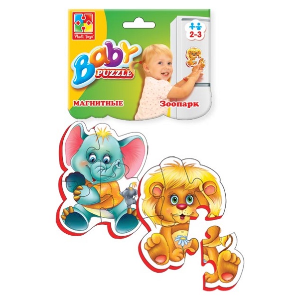 Мягкие магнитные Baby puzzle - Зоопарк  