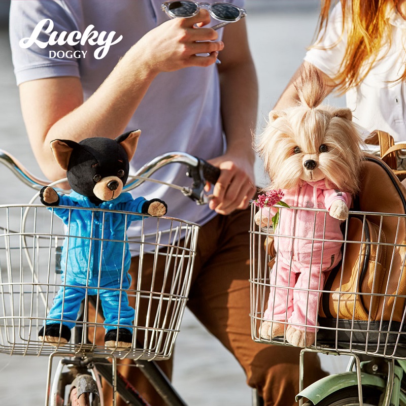 Мягкая игрушка - Собачка Lucky Buzz: Фитнес из серии Lucky Doggy  