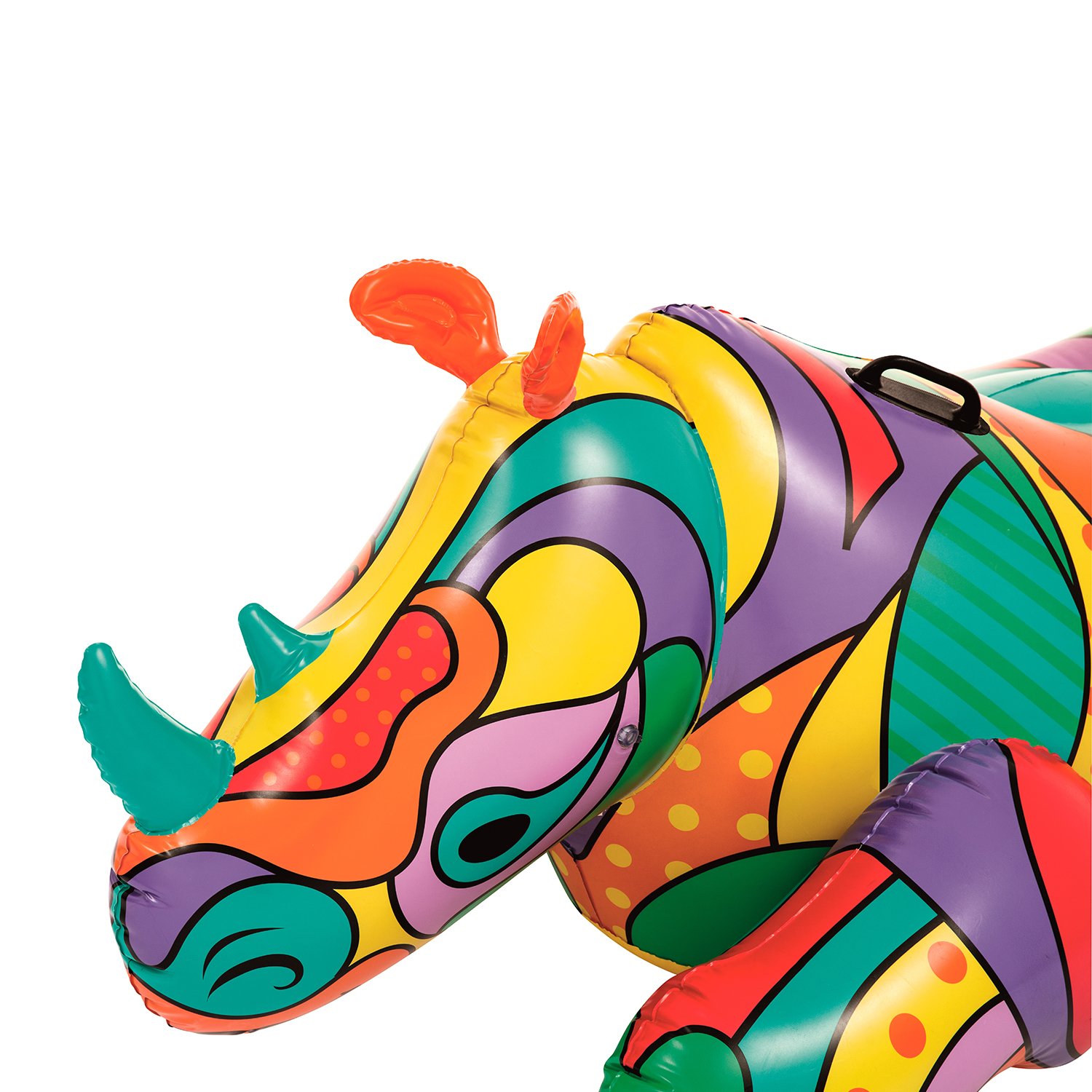 Надувной поп-арт носорог для катания верхом, для взрослых, 201 х 102 см.  