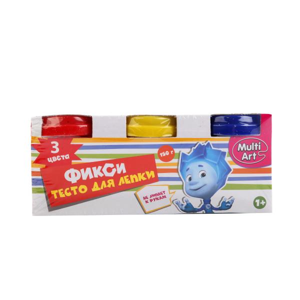 

Тесто для лепки Фиксики 3 цветов, в стакане