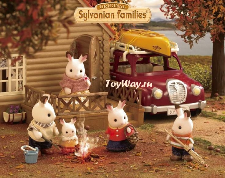 Sylvanian Families - Семья Шоколадных Кроликов  