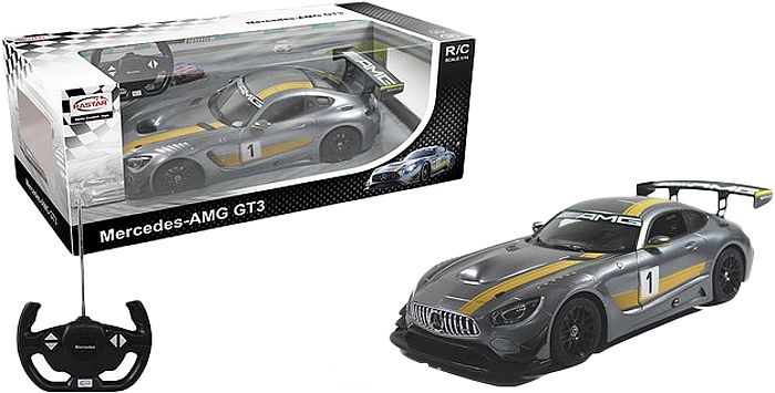 Радиоуправляемая машина - Mercedes AMG GT3, цвет серый, 1:14, 27MHZ  