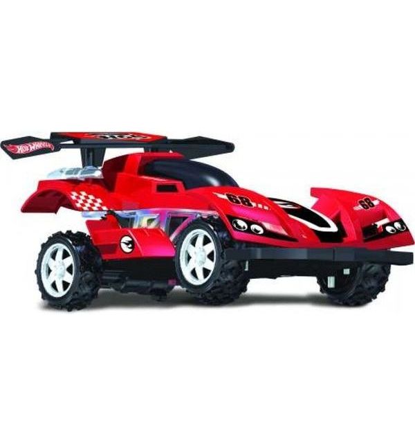 

Машинка на р/у Hot Wheels - багги, cо светом, скорость до 17 км/ч, красная