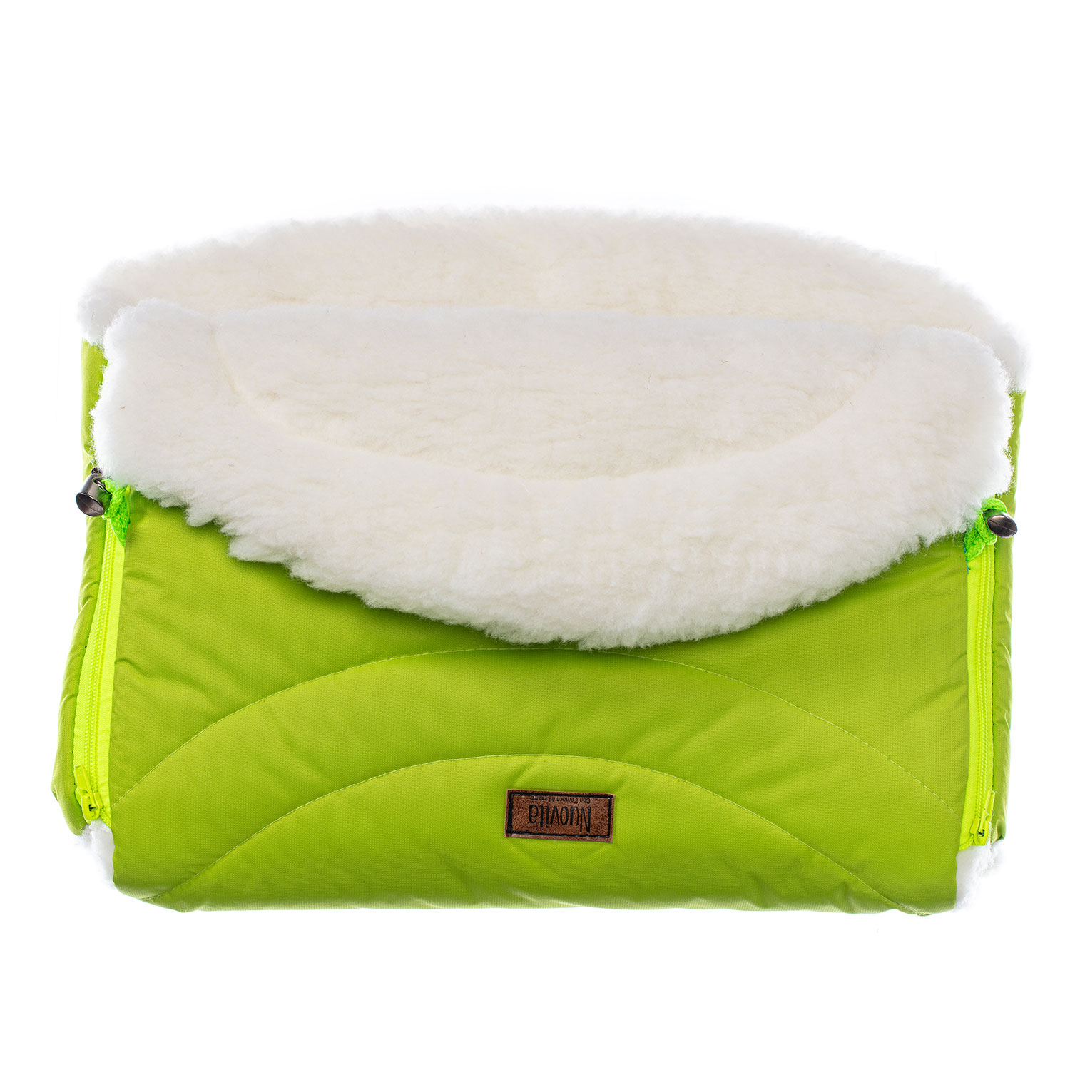 

Муфта меховая для коляски Nuovita Tundra Bianco Verde chiaro/Салатовый