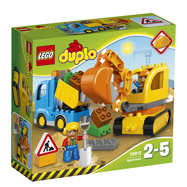 Lego Duplo Town. Грузовик и гусеничный экскаватор  