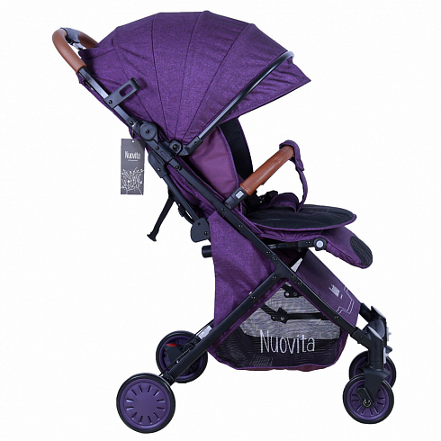 Прогулочная коляска Nuovita Giro Lux, Фиолетовый, Черный  