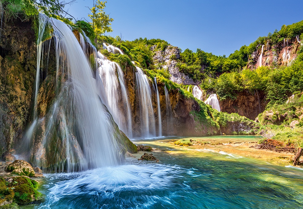 Пазлы Castorland - Водопад. Хорватия, 1000 элементов  