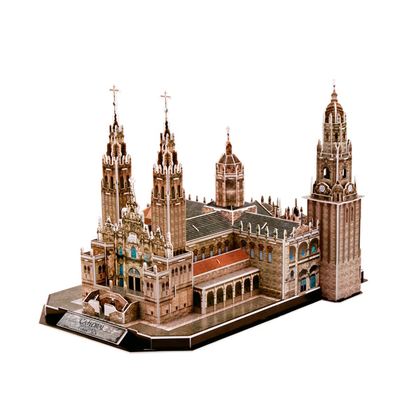 3D пазл из пенокартона – Собор Святого Иакова Испания, 101 деталь  