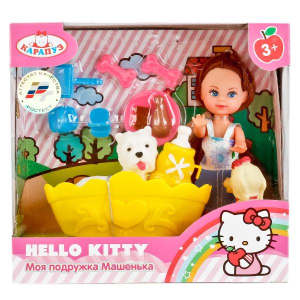 Кукла  Hello Kitty - Машенька 12 см, с питомцами, ванной и аксессуарами  