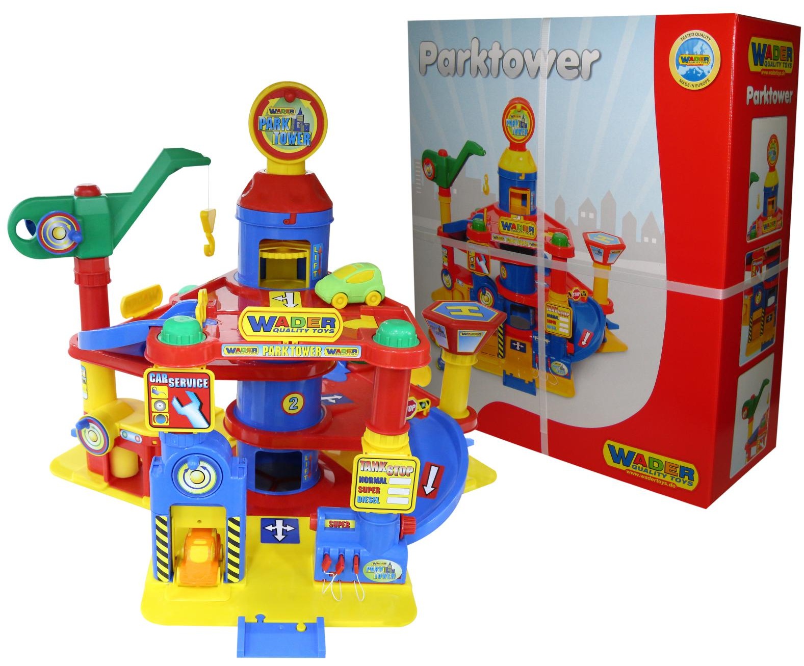 Паркинг 4-уровневый Parktower с автомобилями  