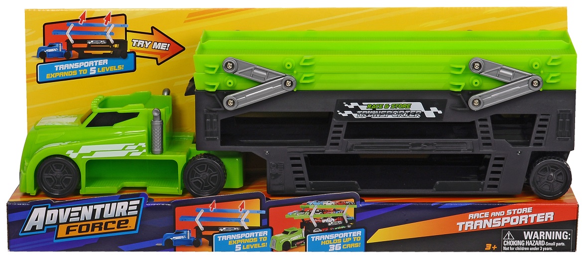 Автовоз для хранения машинок – 5 уровней, 1 машинка в комплекте  
