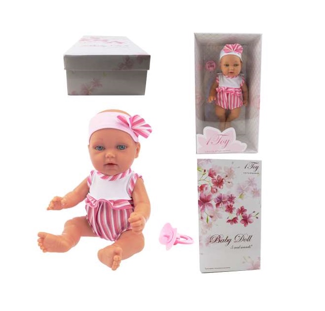 

Куколка Baby Doll в полосатом боди, 28 см.