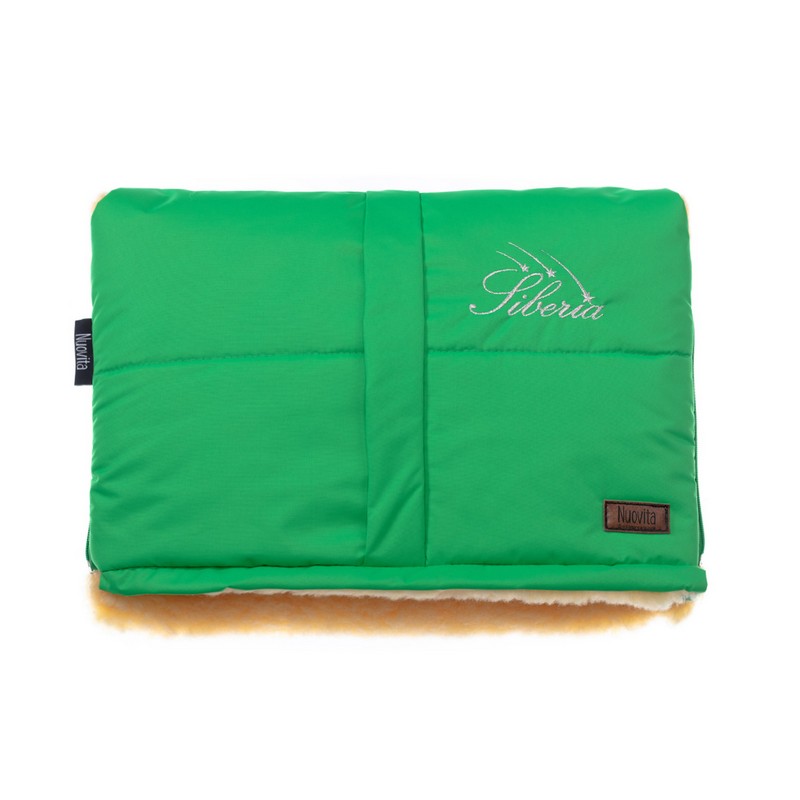 Муфта меховая для коляски Nuovita Siberia Pesco Smeraldo/Изумрудный  