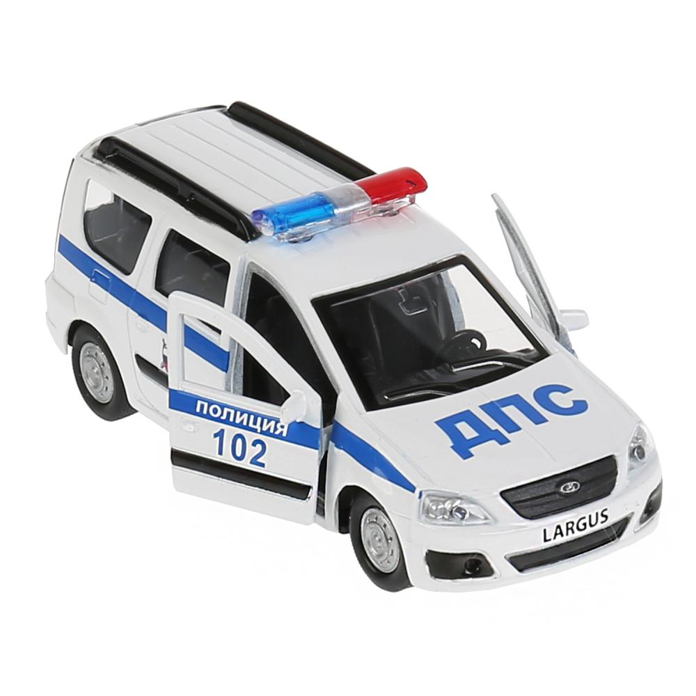 Машина - Lada Largus – Полиция, 12 см, открываются двери, багажник, инерционный механизм -WB) 