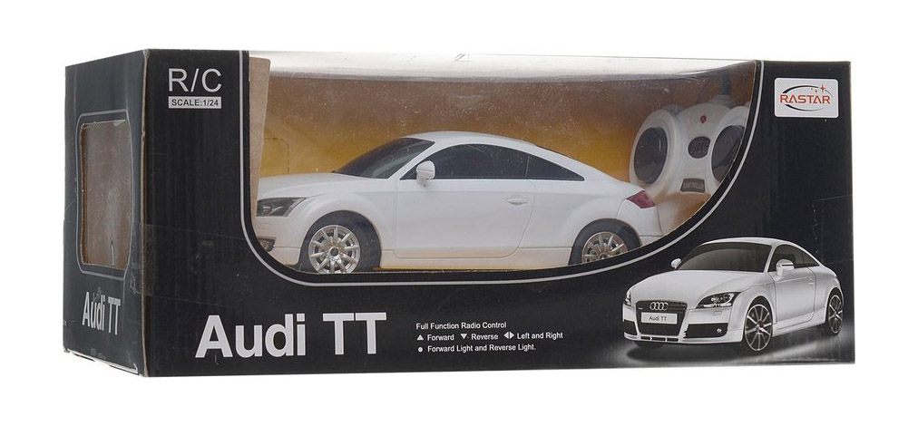 Машина на р/у - Audi TT, белый, 1:24  