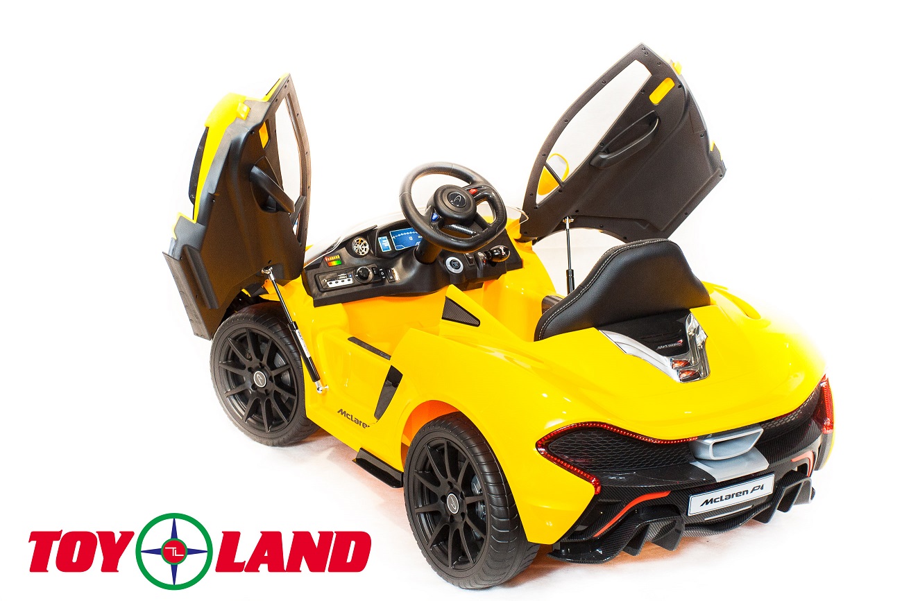 Детские электромобили желтые. Электромобиль MCLAREN ad12737. Детский электромобиль Макларен. Макларен Тойсленд электромобиль. Детские электромобили на аккумуляторе.