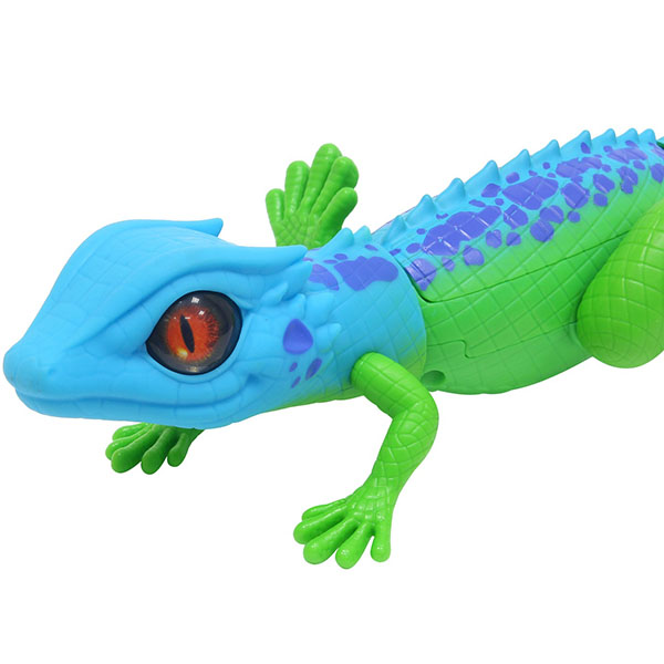 Роботизированная игрушка RoboAlive – Робо-ящерица, сине-зеленая  