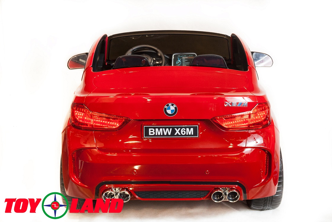 Электромобиль BMW X6, красный  
