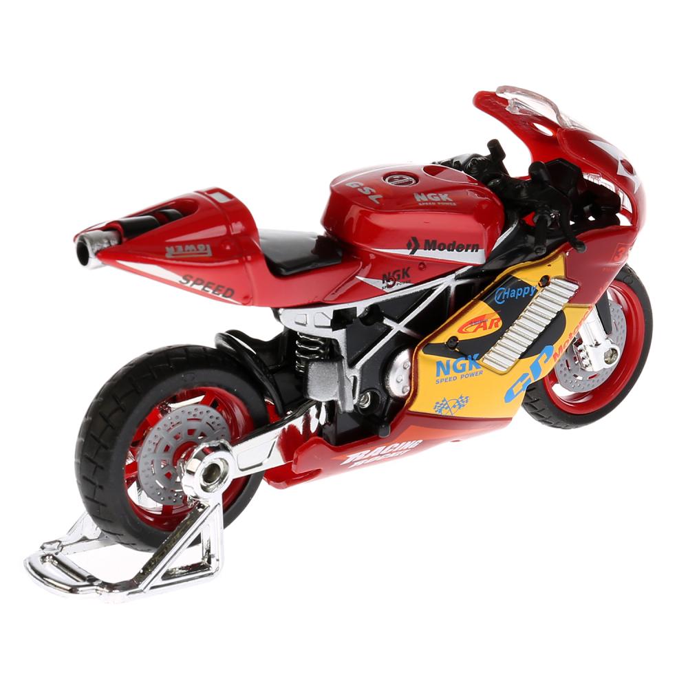 Мотоцикл Суперспорт, 11,5 см, озвученный, подвижные элементы, металлический  