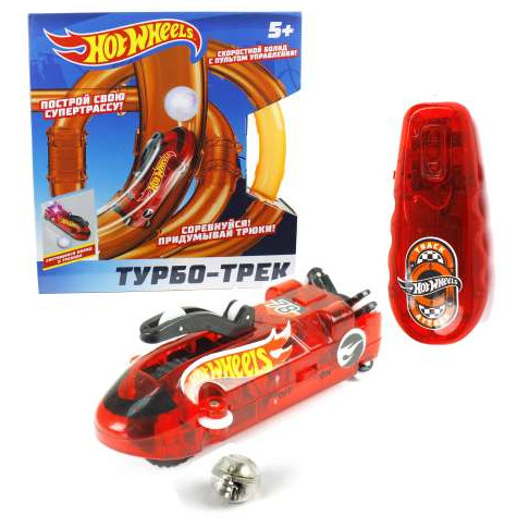 

Турбо-трек Hot Wheels на ИК-управлении, 20 деталей, свет
