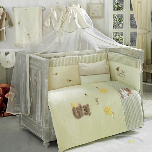 

Комплект из 4-ти предметов серии Honey Bear, цвет – soft