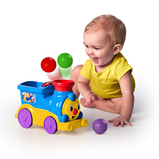 Интерактивная игрушка - Веселый паровозик с мячиками, звук  